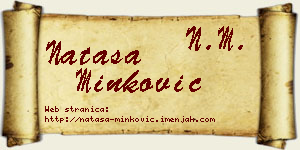 Nataša Minković vizit kartica